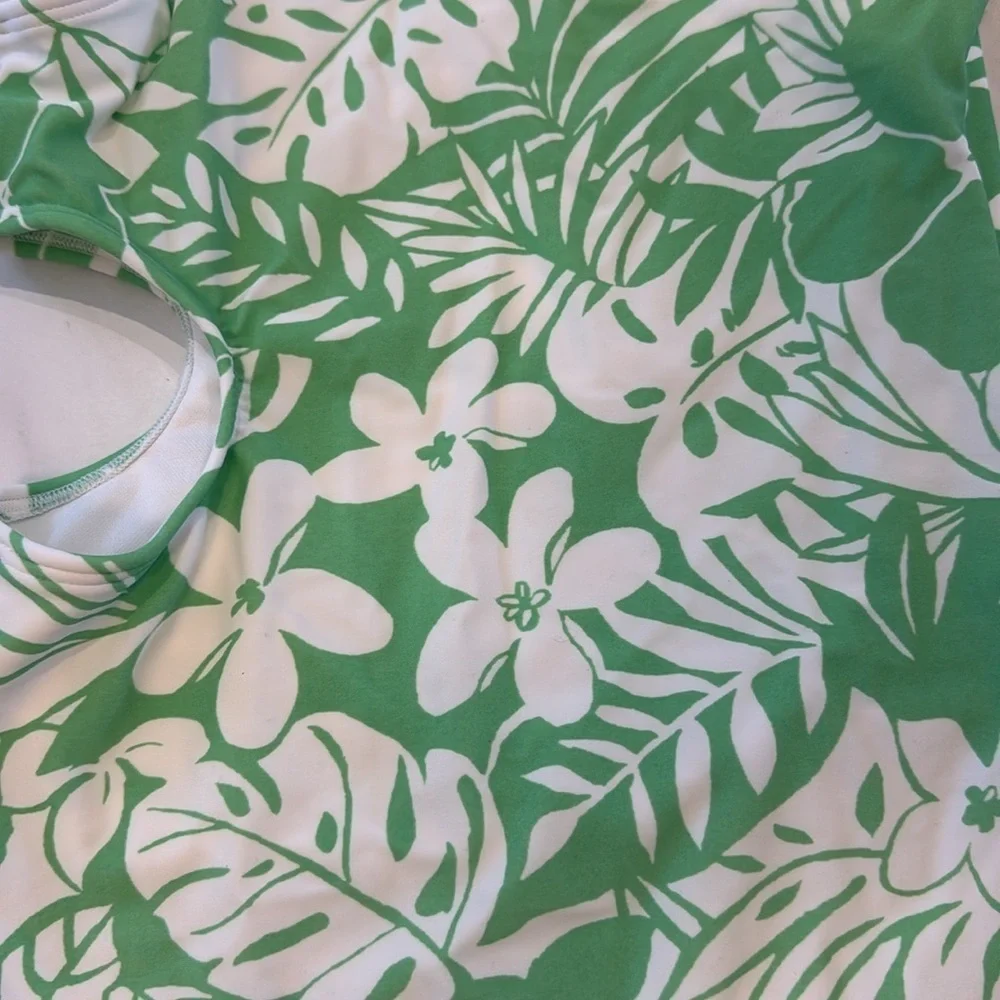 Abercrombie Kids Aysmmetrical Cut Out Floral Swimsuit!
